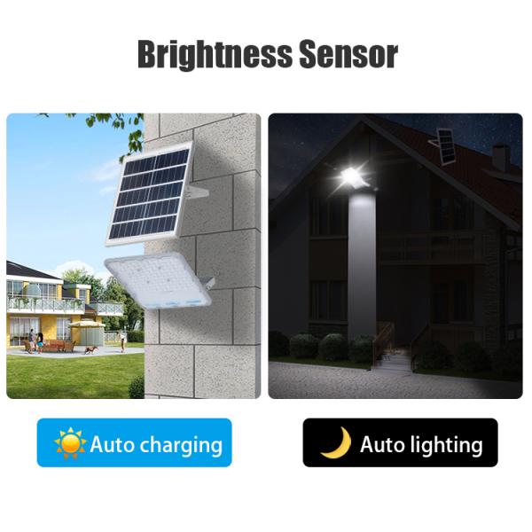 Outdoor Waterproof Garden Led Solar Flood Light with Remote Control 50000 Hours Lifespan