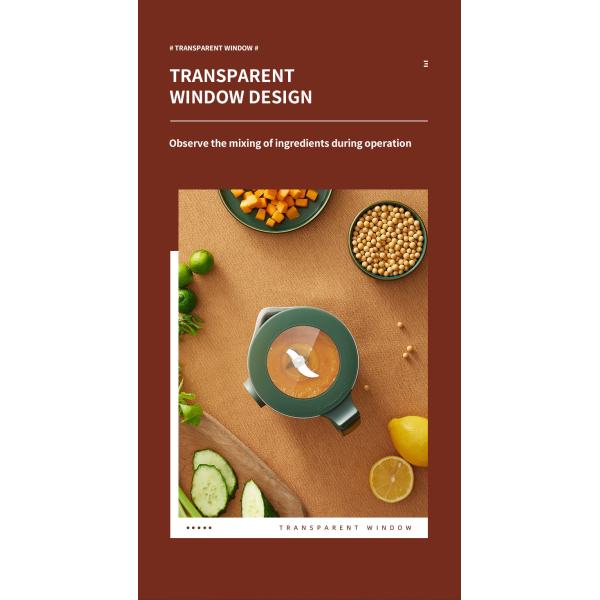 Small Automatic Choppers Meat Grinders Juicers 350ml 400W Filter Free Stirring 130W