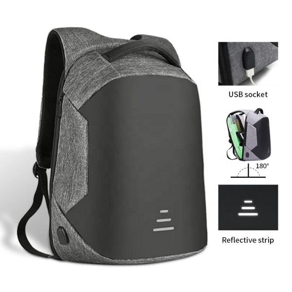 Burgundy Business Laptop Backpack BSCI Water Proof Backpacks With USB