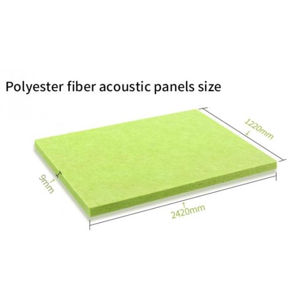 Стена акустической панели полиэфирного волокна высокой плотности внутренняя декоративная