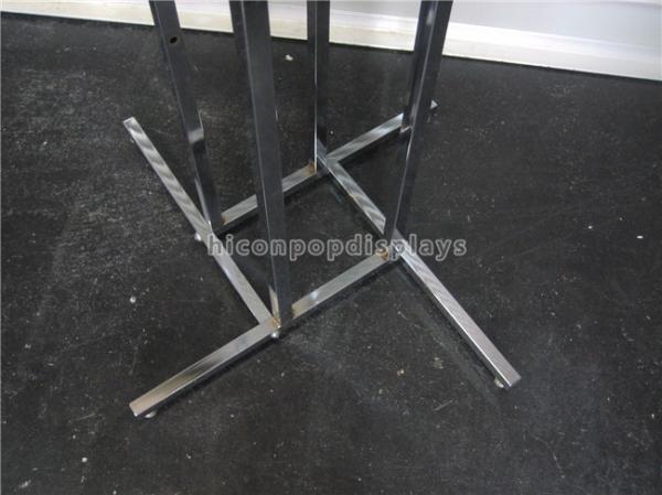 Boutique Clothing Store Fixtures 4 - Way Hanging Clothing Display Racks For Garment