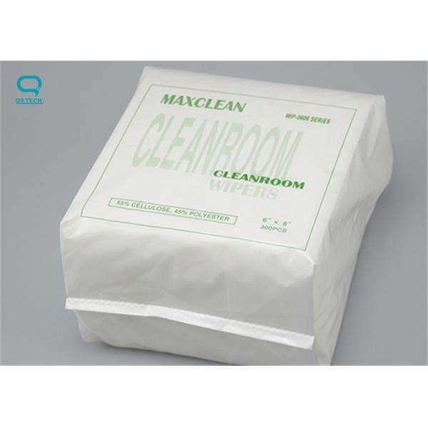 0609 White Clean Room Wipes 55% Cellulose & 45% Polyester 3000pcs/ctn