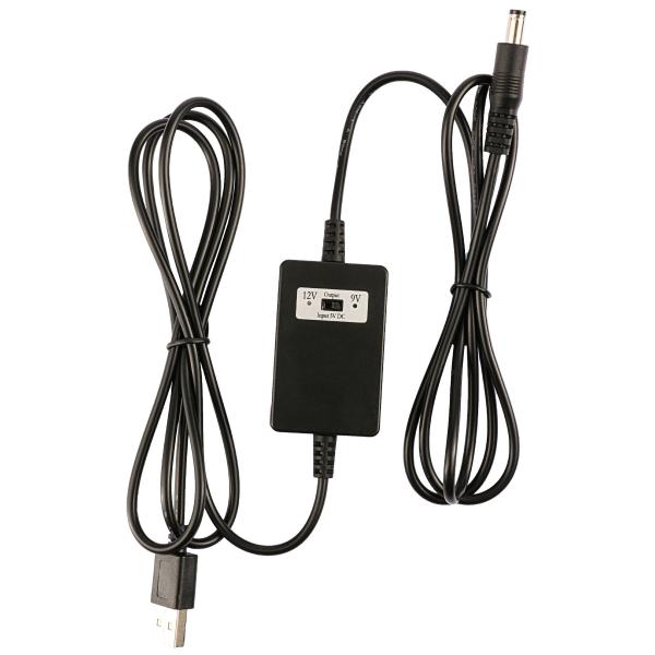Cabo Conversor DC Step Up de 5V para 12V 2A para GPS de Carro, Modem Wifi