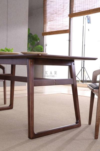European Style Wood Furniture Square Dining Table