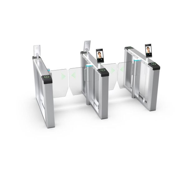 Gym Access Control System Radio Frequency Identification Fingerprint QR Code Facial Recognition Full-Height Rotating Door