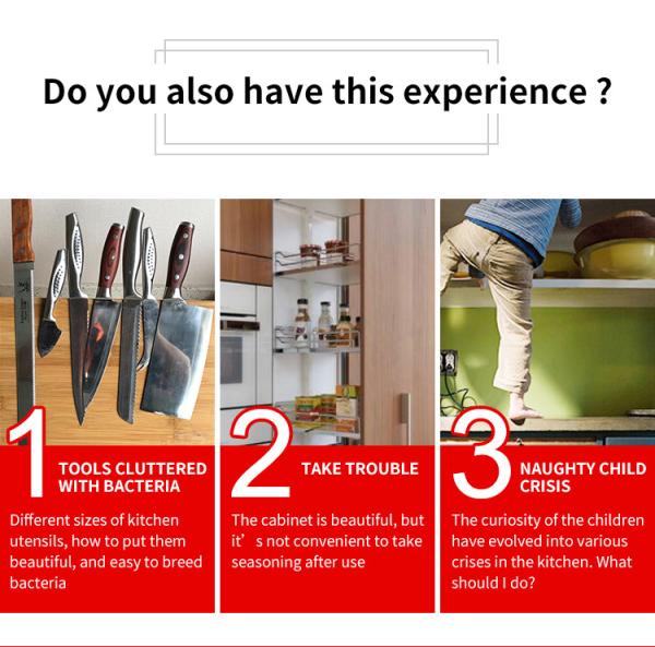 Modern Knife Storage Block with Bristles Perfect for Home Restaurant/ Bamsira_BSCI,FSC