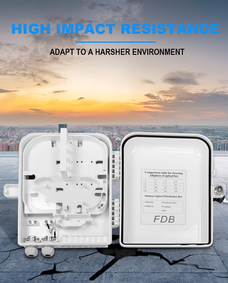 CATV Networks 8cores FTTH Termination Box 1/8 Splitter