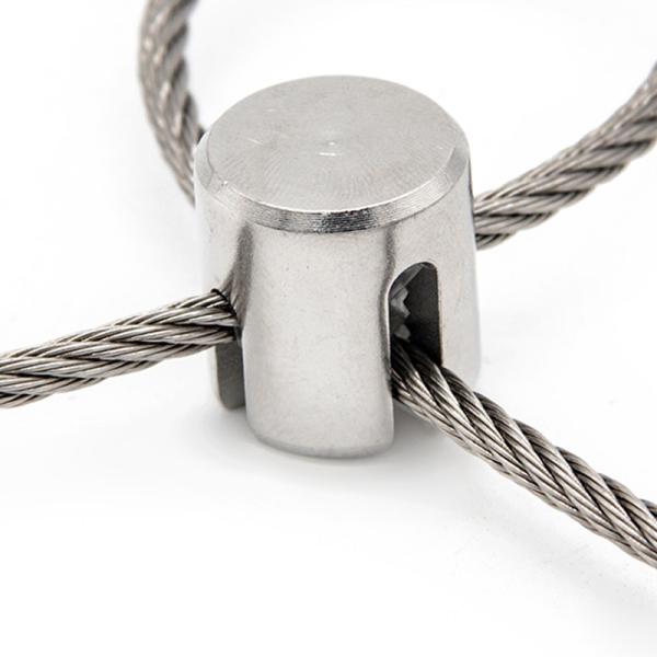 Conception croisée et durabilité Durable Ss raccords de câbles métalliques / accessoires de câbles en acier