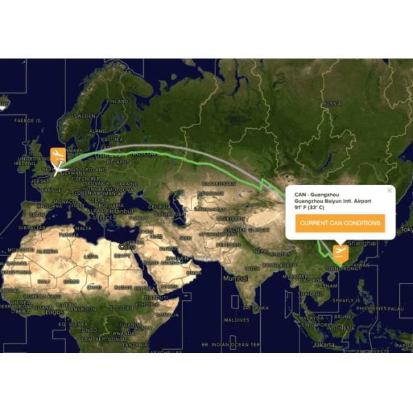 Direct Air Cargo Freight Forwarding Service China To Amsterdam Netherlands