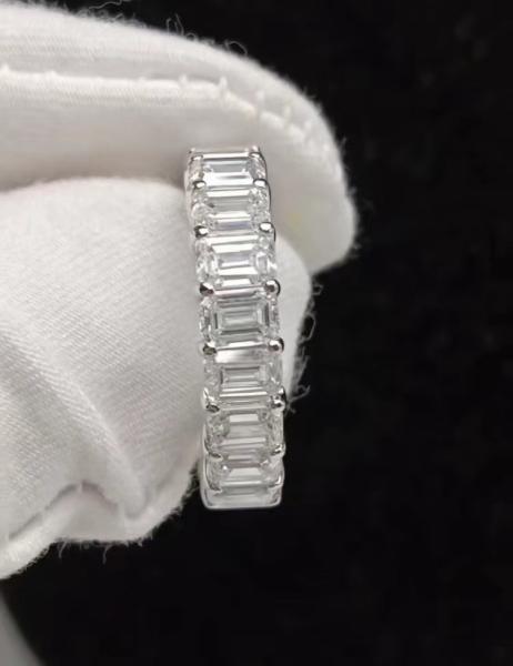 Anel de diamante branco Anel de diamante de casamento Anéis eternos Anéis de diamante de laboratório