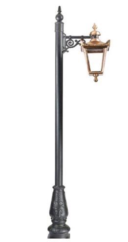 Outdoor / Indoor Cast Iron Light Pole For Garden Street Decorative