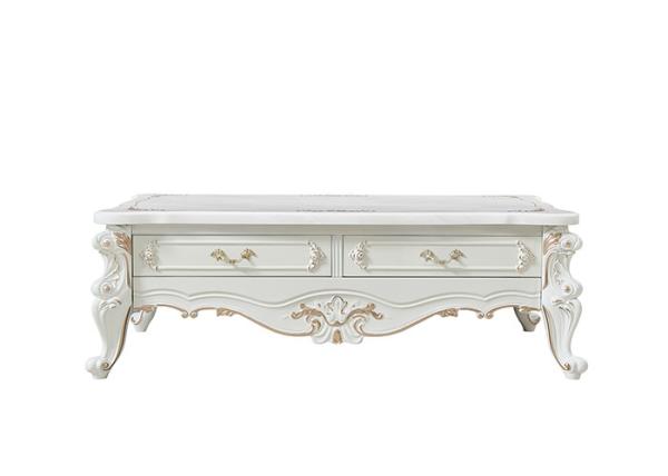 Retro Noble And Elegant MDF Resin Dining Room Coffee Table