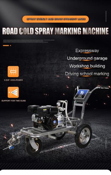 ISO Road Marking Machine Cold Paint Line Driver Traffic Line Paint Machine
