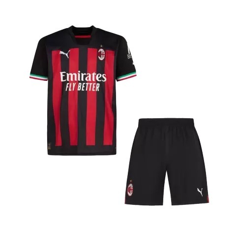 Youth AC Milan Jersey Kit 2022/23 Home