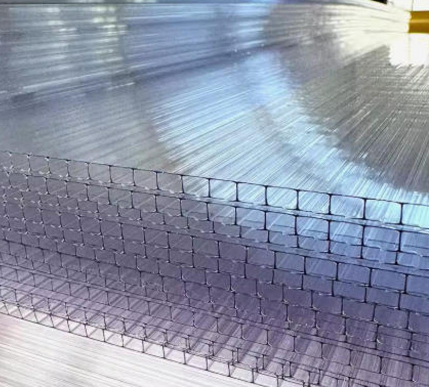 Polycarbonate Sheet Sunshine Board 6mm 7mm 8mm 9mm 10mm Thickness Polycarbonate Hollow Sheet