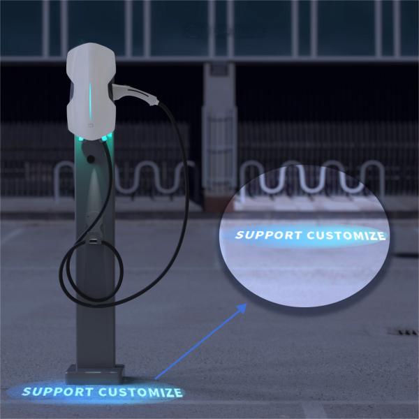 AC Charging Station 7kW 11kW 22kW Fast Solar Electric Car EV Charger With OCPP 1.6 2.0 11kW Wall-box EVSE