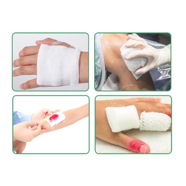 Губка пробирки марли обжатия ODM OEM медицинская не стерильная не сплетенная для раны