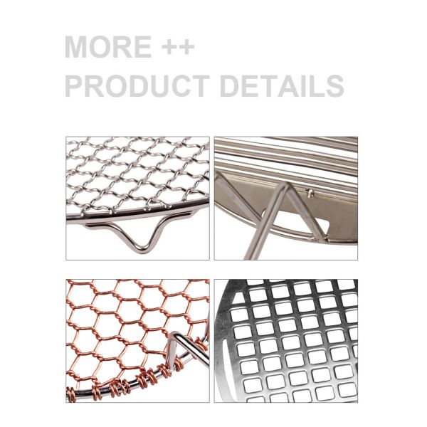 Durability Stainless Steel Bbq Grill Mesh Outdoor Cooking Square