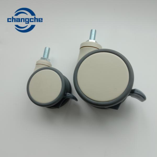Custom Thermoplastic Rubber Hospital Bed Caster Wheels 5 Inch