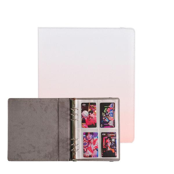Bandage Card Holder Album Book Dustproof Wind Gradient Pu Cover