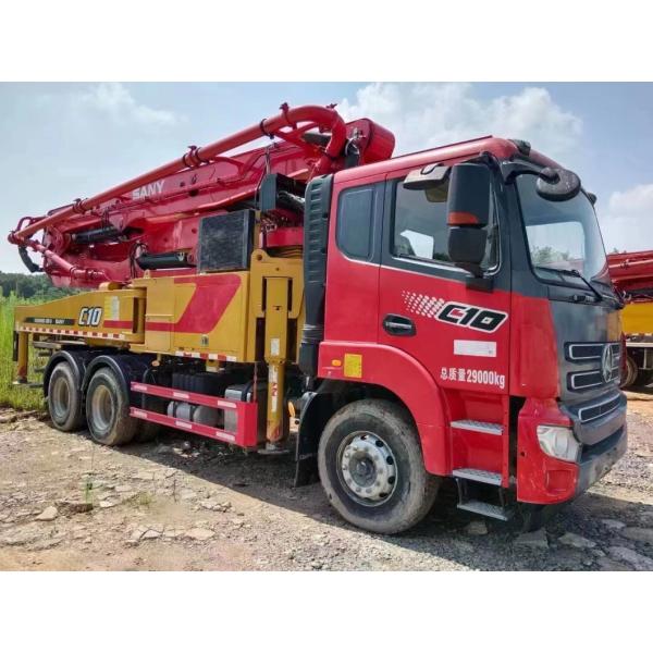 Used 2021 43m Concrete Pump Truck Perfect Original Condition Stable Pumping Work