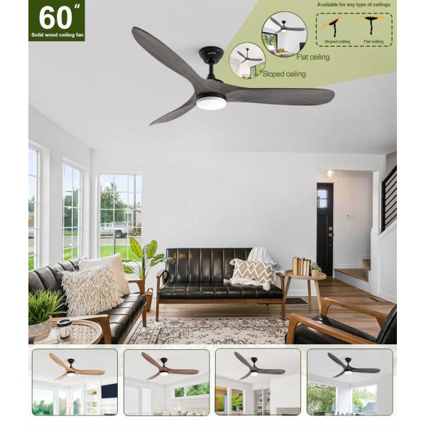 O ventilador de teto de madeira personalizado da 1stshine com luz é a adição perfeita para qualquer espaço.