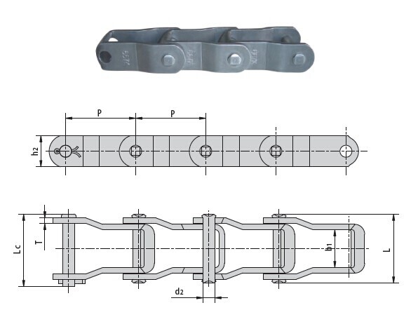 Pintle Chain D205 662 667K 667KC 667H 667J 667X 667XC 667XH D-88K