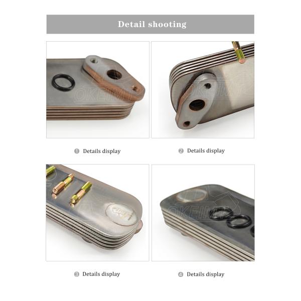 HIT 6D22 6D24Excavator 5P Engine Oil Cooler Core Oil Cooler ME054110