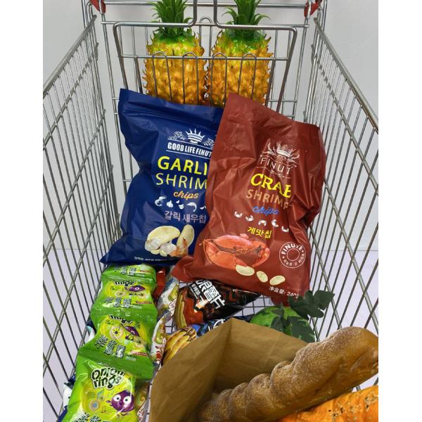 European 240L Warehouse Shopping Trolley Powder Coating SGS Certificate