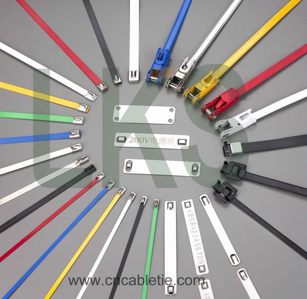 4.6*200mm 316 grade Ball-lock Electricity use stainless steel cable ties