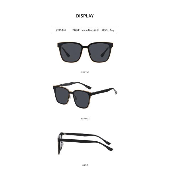 Unisex Outdoor Polarized Sunglasses Aluminum Magnesium Alloy