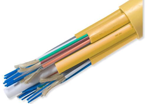 Industrial 16 - 144 Strand Indoor Fiber Optic Cable By The Foot , Flame Retardant