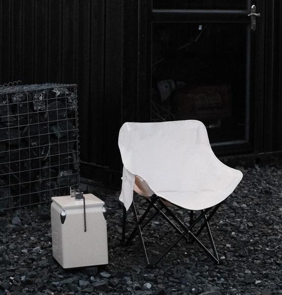 Portable Folding Padded Camping Chair For Lawn Camp Hiking Beach Sports Hunting, Beige
