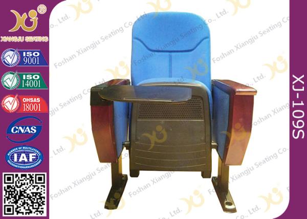 Commercial Fabric Folding Auditorium Theater Seating With Outside Table