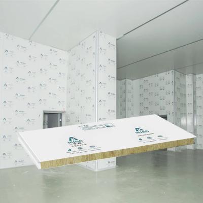 Rock Woll Machine Made Cleanroom Sandwich Panel Sound Insulation 950mm 1150mm Width