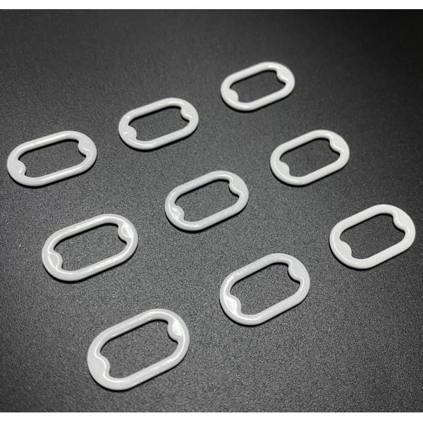 Декоративным покрытые нейлоном кольца бюстгальтера пряжки 15mm ремня бюстгальтера металла