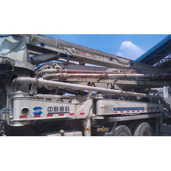 Zoomlion 37m 2007 Использованный бетонный насос грузовик монтированный насос с цилиндровой структурой
