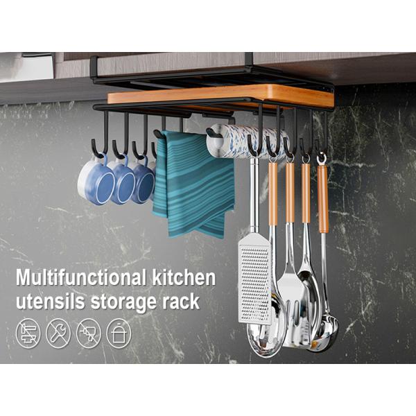 Stainless Steel Kitchen Storage Holders Racks Custom Logo Design Wall Cabinet Display