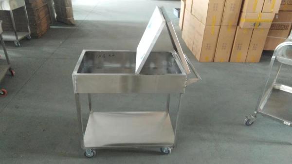 stainless steel car trolley that can be assembled worked for seasoning