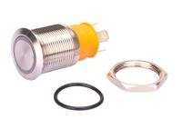 prenda impermeable iluminada botón 12v de gran intensidad 24v 316L 250VAC del interruptor 20A
