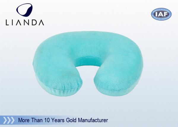 U Shaped  Travel Neck Pillow Built-in Elastic Strap Makes REACH RoHs