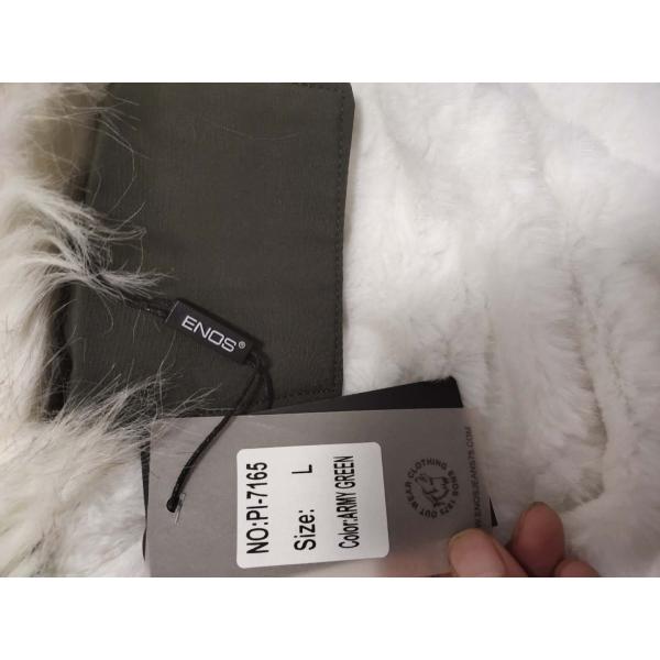 Men's Fur Linning Longline Coats And Jackets Clothing Color Blocked Heavy Parka Jacket