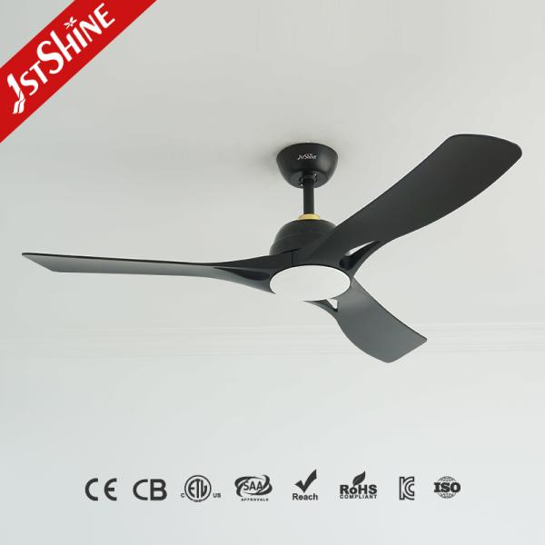 52-Inch Modern Living Room Ceiling Fan with LED Light Plastic Blade