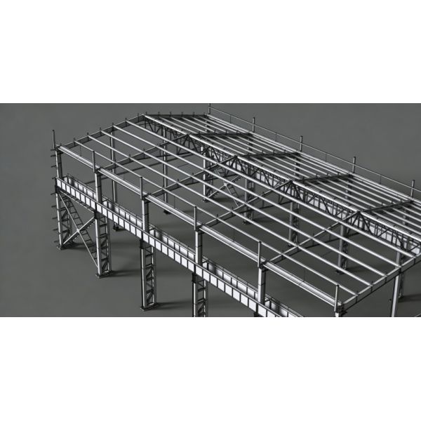 Rigid ASTM A36 Heavy Steel Structure Frame Workshop Warehouse Building