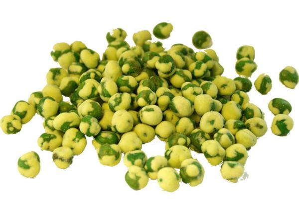 Dried Fried Yellow Wasabi Coated Green Peas Snack Crunchy and Crispy Nut Food With HALAL / BRC Certification