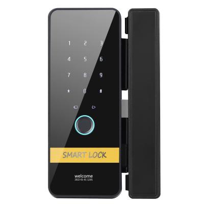 Smart Sliding Glass Door Patch Lock Single Glass Doors Locks for Office