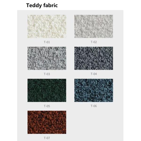 Teddy Hotel Lobby Furniture Fabric White Lamb Wool Sofa Modular Combination