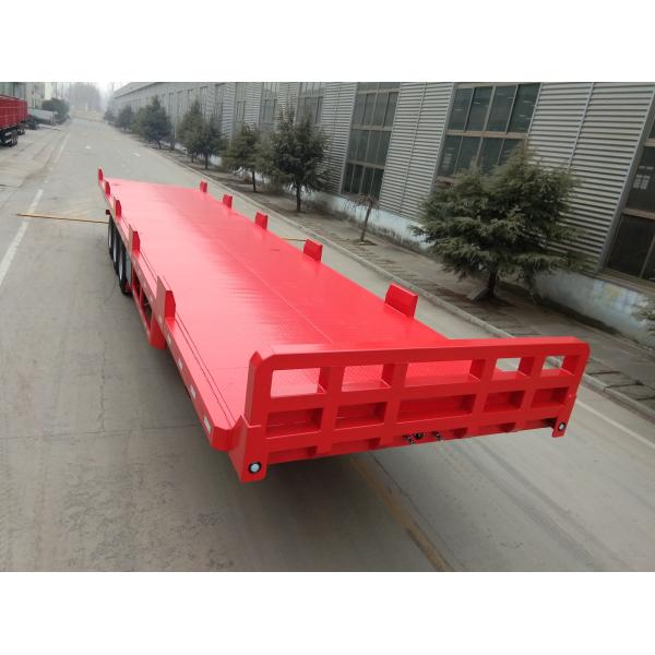 24/32/48/53/50 Foot Semi Truck Flatbed Trailer With Leaf Spring Suspension