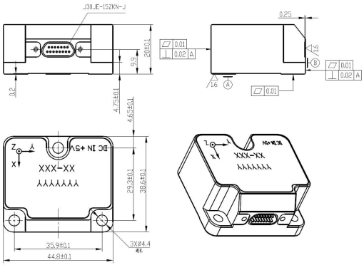 High Precision 3-Axis MEMS Gyro with 0.1° Accuracy for Aerospace Attitude Control