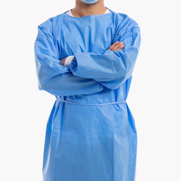 Non Woven Surgical Sterile Disposable Gowns Breathable Medical Materials